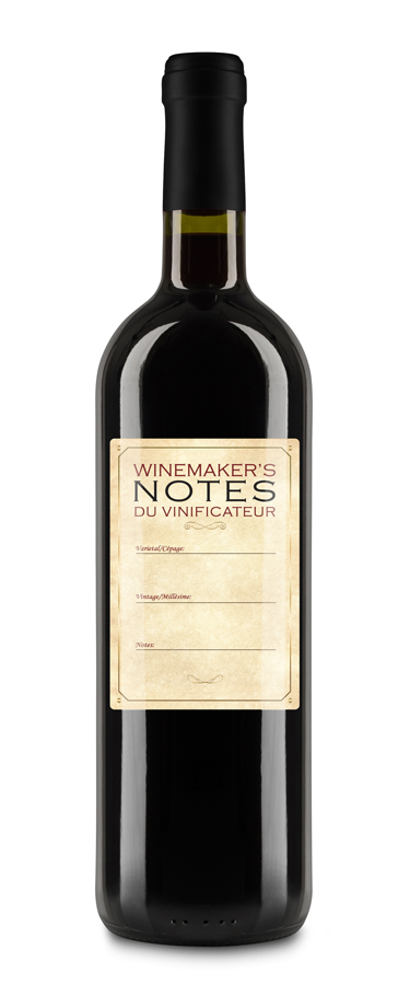 WINEMAKER'S NOTES WINE LABELS - Click Image to Close